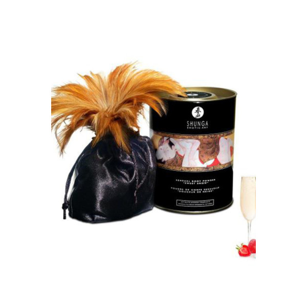 Poudre de massage corporelle comestible vin pétillant fraise 228grs 
